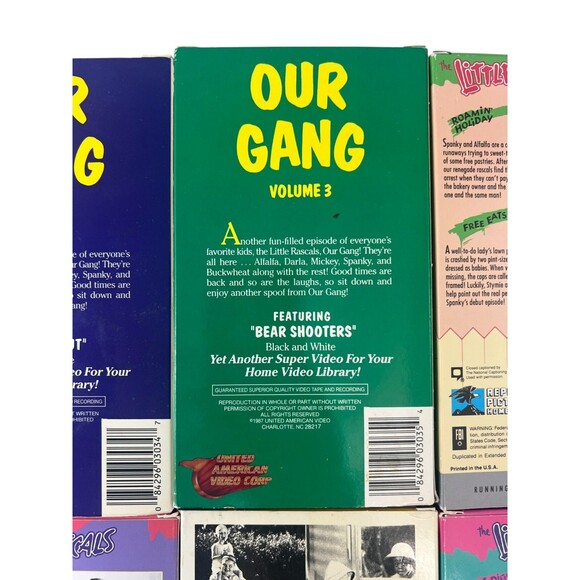 THE LITTLE RASCALS / OUR GANG TV Show & Movie Lot 7 VHS Tapes 80s 90 Tested - Picture 14 of 16